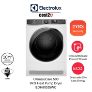 Electrolux 8KG UltimateCare™ 500 Heat Pump Dryer | EDH803J5WC (Mesin Pengering Basuh 烘干机 Dryer Machi