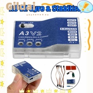 GILDAI Gyro Stabilizer, Lightweight 3-Axis Flight Controller,  Low-Noise A3 V2 Fixed-Wing Flight Con