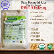 Pusa Basmathi Rice (Pusa 1121 Cream) 900g Specially Selected Indian Long Rice Health Paradise Indian