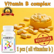 ALLIWISE Vitamin B Complex B1 B2 B3 B5 B6 B7 B9 B12 Vegan Capsules for Heart Health Nervous System S