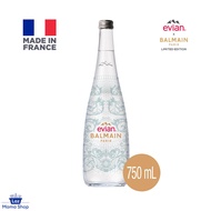 Evian x Balmain 2022 Limited Edition Mineral Water 750ML Glass Bottle (Laz Mama Shop)