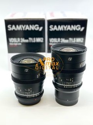 全新現貨✅Samyang 24mm T1.5 MK2 Cine Lens for Canon EF / Sony E FE (水貨) (Brand New) VDSLR 手動電影鏡頭