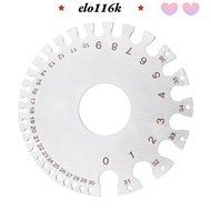 ELOK Round Wire Gauge, Stainless Steel Non-Ferrous Metal Gauge Thickness Gauge, 0-36 Gauge Range Met