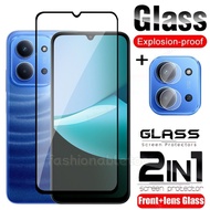For Redmi15C 2025 2 in 1 Screen Protector Tempered Glass Film For Redmi 15 C 15C 1 5 Redmi15 C Redmi
