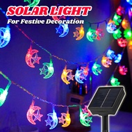 Ramadan Outdoor Moon Star String Light Eid Mubarak for Party Muslim Eid Decorate Light