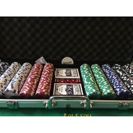 500 chips aluminum suitcase poker chips