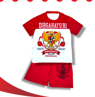 BAJU ANAK SETELAN MERAH PUTIH KEMERDEKAAN RI 17 AGUSTUS/KAOS STELAN ANAK LAKI SPESIAL HARI KEMERDEKAAN RI/PAKAIAN ANAK ANAK 17 AGUSTUS USIA 1-12 TAHUN TERLARIS