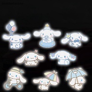 ont  Sanrio Cinnamoroll Reflective Car Door Sticker Motorcycle Decoration Sticker Automobile Trunk Reflective Warning Safety Tape n