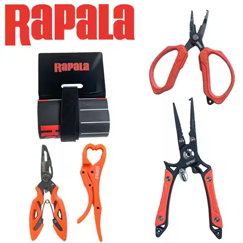 RAPALA Rortable Fishing Lure Pliers Anti slip wear-resistant Multi functional scissors/fishing ruler