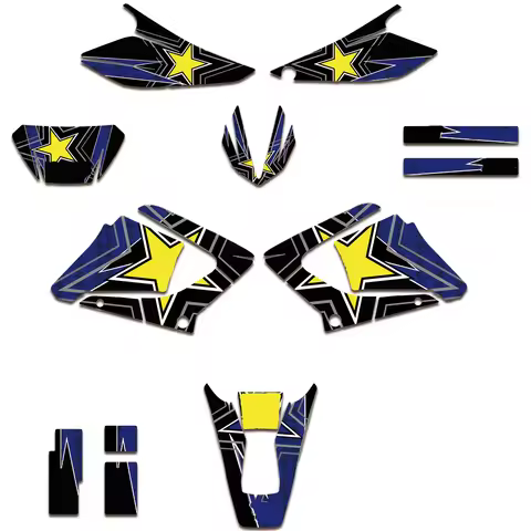 Motorcycle Sticker Graphic Decal Kits For Yamaha DTX125 DT X 125 2002 2003 2004 2005 2006 2007 yamah