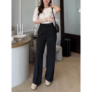 Forwarding Black Striped Pants Bernie S.R.N official