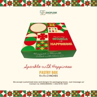 Pastry Box | 9x9x2 in | Pastry Gift Box | Pre-formed | Food grade | Pies Brownies Cookies Smores