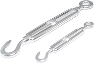 Turnbuckle M8 Form C Eyelet Hook Pack of 2 Stainless Steel EN 1.4401 Tension Screw A4 NIRO Nirosta
