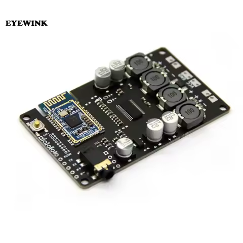 TWS Two Box Bluetooth 5.0 Power Amplifier Board 2x15W / 10W Support AUX Audio Input Support Serial P