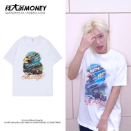Flex F169 kPOP stray kids tSHIRT Felix's same pure cotton T-shirt women's Korean version loose short