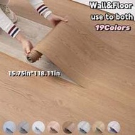 1 Roll Vinyl Wall And Floor Sticker, 15.7" Wide X 118" Long / 12.9 Sq Ft, Self-Adhesive Wall Tile, S