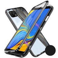 Oppo A15S OppoA15S Double Side Glass Magnetic Metal Case Cover Front Back Casing
