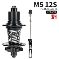 Koozer XM490ดุมล้อจักรยาน32H,แบริ่ง4 MTB ดิสก์เบรกฮับศูนย์กลางจักรยานเสือภูเขาหลัง100มม. ด้านหลัง135