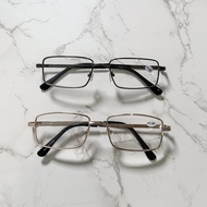 JY601 1pc Metal Squared Full-Rim Frame Good Quality Presbyopia Fashion Unisex Men Women Corrective E