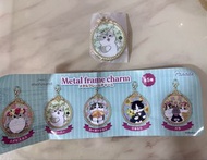 mofusand 金屬框架貓咪吊飾扭蛋（綠色）