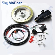 Electric Start Kit For YAMAHA Outboard engine T85 2 Stroke 85HP 688-81800 starter motor Boat Engine 