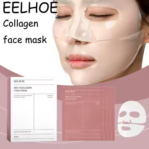 EELHOE Collagen Face Mask Moisturizing Enhance Skin Elasticity Glowing Improve Skin Texture Nourishi