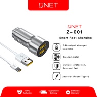 Cell phone charger QNET Z-001 3.1A Quick Car Charger Dual USB Port 2.4A