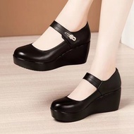 PLOVER Mom Shoes - Genuine Soft Leather, Comfortable & Anti-Slip