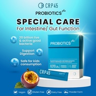 CRP45 Probiotics Plus Gut Health Powder (Prebiotic + Probiotic, 1.5g x 30 Sachets, Passion Fruit)-We