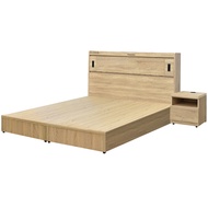 [特價]IHouse-品田 房間3件組(床頭箱+床底+床頭櫃) 雙人5尺梧桐