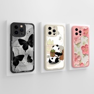 Fashion Flower Panda Casing For Apple iPhone 13 Pro Max Cases For Soft Silicone Lens Protection Hous