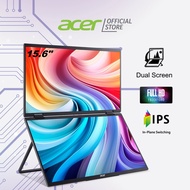 [New Launch Portable Dual Display Monitor] Acer PD163Q 2x 15.6-Inch FHD IPS Type-C Portable Dual Dis
