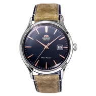 [Creationwatches] Orient Bambino Version 4 Classic Suede Navy Blue Dial Automatic RA-AC0P02L10B Mens Watch