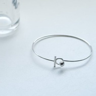 圓珠 鉤環 手鐲 純銀 925