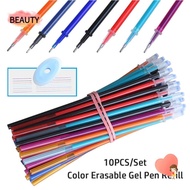 BEAUTY 10PCS/Set Neutral Pen Core, 0.5mm Colorful Ink Writing Tool Gel Pen Refill, Creative Erasable Writing Stationery Neutral Pen Refill Art Painting Supplies