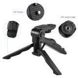 Mini Phone Tripod Stand Handheld Grip Stabilizer with Adjustable Smartphone Clip Holder Bracket for 