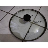 GLASS LID FOR PAN, PAN AND MARTABAK 32CM SIZE PLUS KNOB