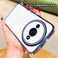 Redmi A3 23129RN51X 23129RN51H A3X POCO C61 4G Light Luxury Crystal Clear Phone Case