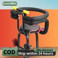 Bike Seat Carrier with Armrests Babys Seat Front Cushion Kids Bike Seats for Mountain Bike