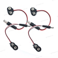 DC 5.5x2.1MM to 9V T I type Clips Connector Buckle Connecting wires Connection Cable  MY27B3