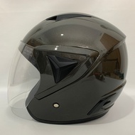 BXP JP13 Glossy Grey Helmet - Solid SNI Adult Helmet