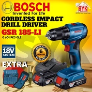 SYK Bosch GSR185-LI GSR 185-LI 18V Cordless Drill Driver Mesin Pemacu Gerudi Kesan Tanpa Kord Set 06