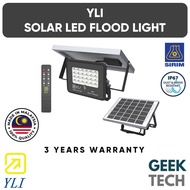 YLI Solar LED Flood Light Solar Powered LED Light LiFePO4 Battery IP67 Rating Outdoor Light