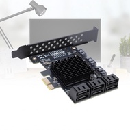 sakurabc Sanpyl PCIE 1X Interface to 9 Port SATA3.0 Expansion Card  SSD PCIE3.0 GEN3 6Gbps Adapter f