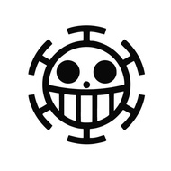 One Piece Asthetic Logo - Law Heart Pirate