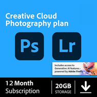 Adobe - Adobe Creative Cloud 攝影計劃 PS+LR（PC / Mac / Android / IOS）| 12 個月訂閱 | 20GB 儲存空間