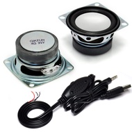 Gikfun 2" 4Ohm 3W Full Range Audio Speaker Stereo Woofer Loudspeaker with 3.5mm Audio Cable Extensio