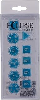 Ultra PRO - Eclipse 11 Dice Set (Sky Blue) - Great Dice Set for All Kinds of Card Games and Board Ga