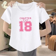 Shipped within 24 hours) Oval T-Shirt ShopLumière with Number Motif 18 OVAL MODEL SHORT SLEEVE TSHIR