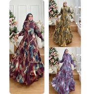 [ Best Quality] Dress Zahira Premium Set Original By Yodizein Syar I